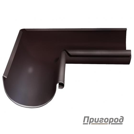Желоб угловой ЕВРО 90* внутр. коричневый