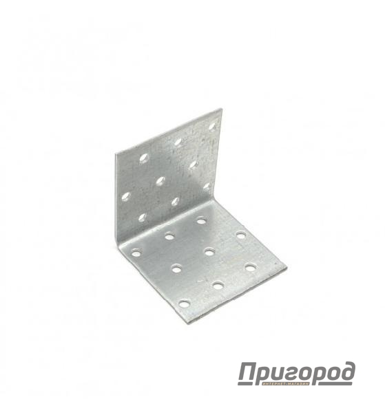 Крепежный угол оцинкованный KUR  80х80х 80х2,0мм