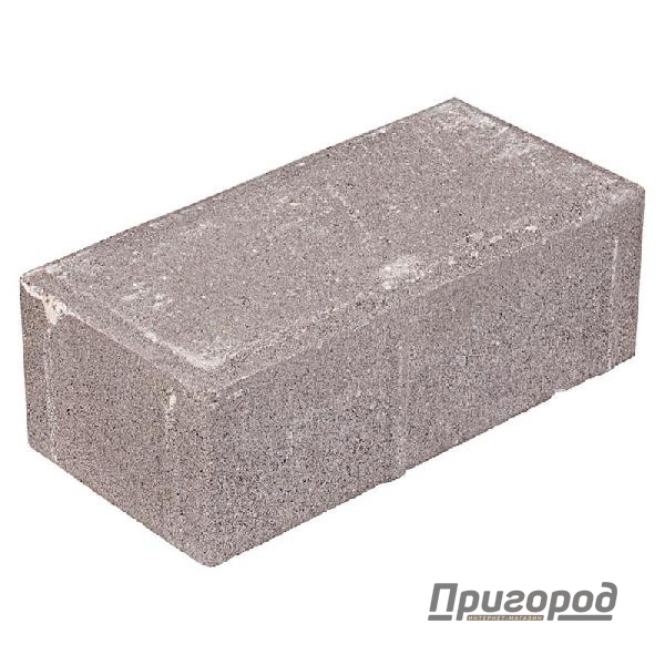Брусчатка серая 200х100х70 мм