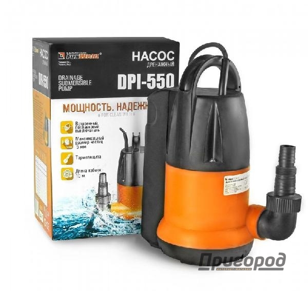 Насос дренажный Вихрь ДН-550 ПЛАСТИКОВЫЙ КОРПУС