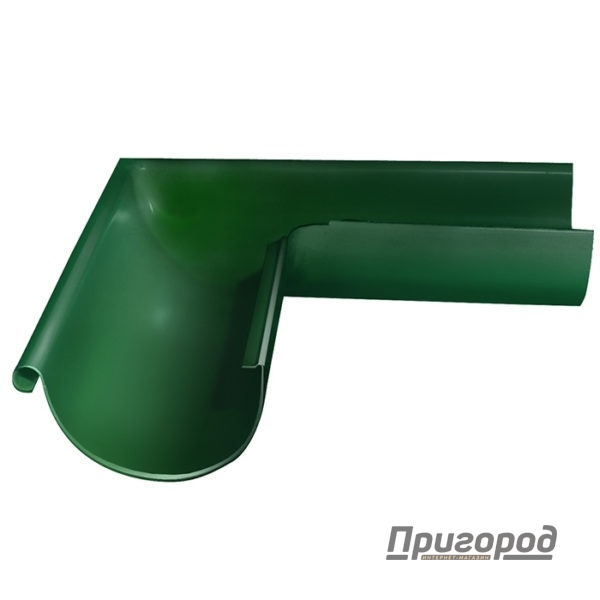 Желоб угловой ЕВРО 90* наружн. зеленый