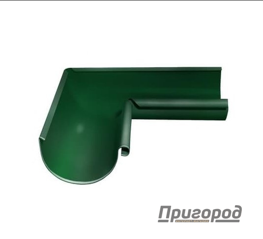 Желоб угловой ЕВРО 90* внутр. зеленый