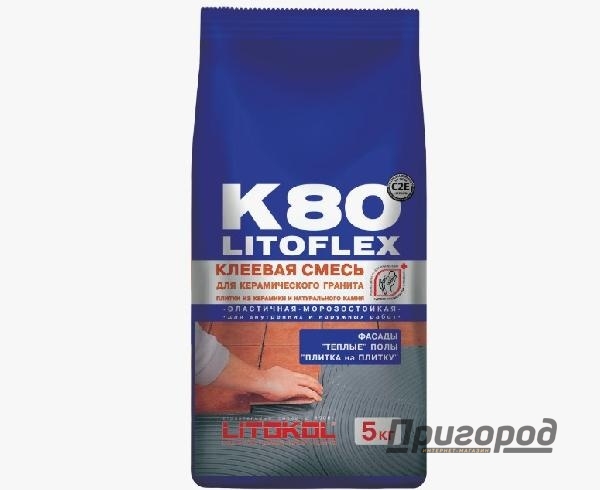 Клеевая смесь Литокол LITOFLEX К80 5 кг.